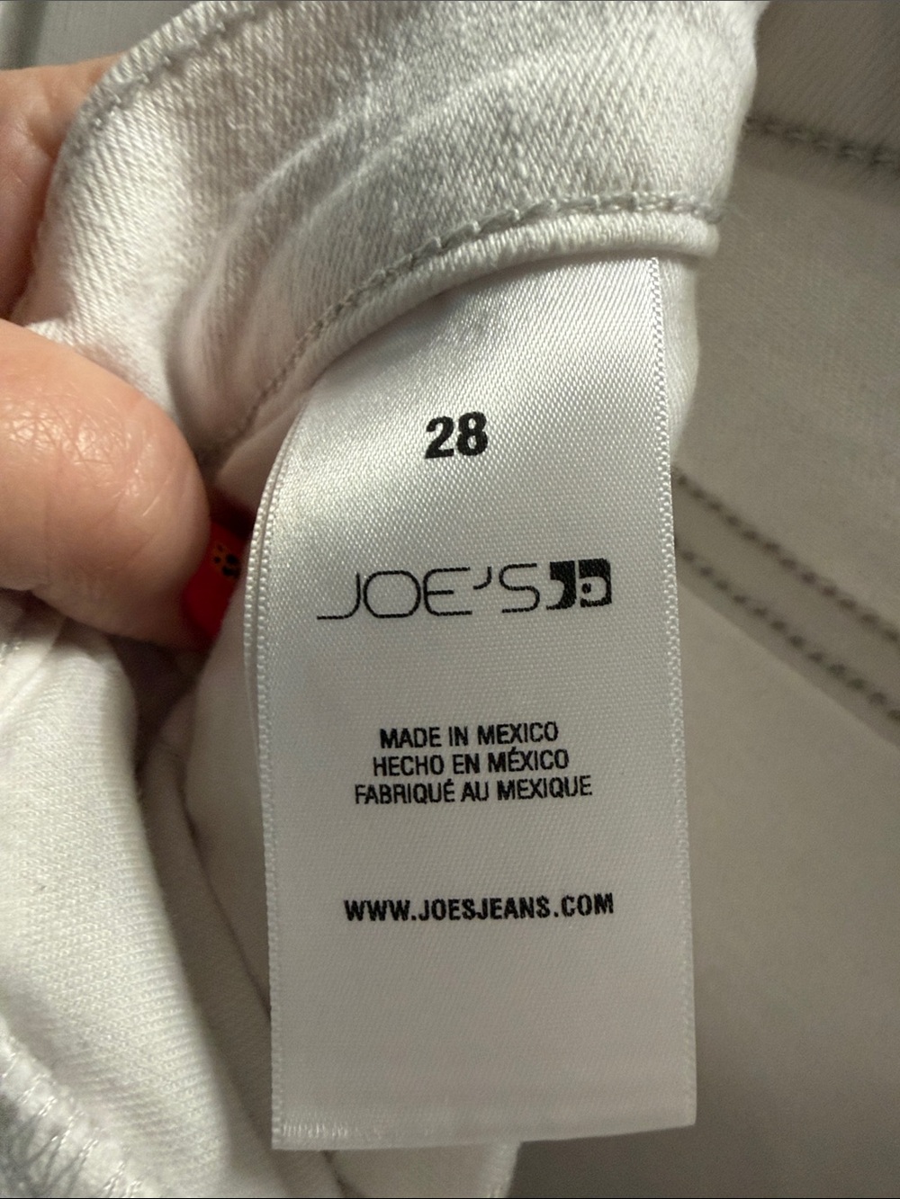 Joe's Jeans White Distressed Wide-Leg Jeans size 28 like new - Picture 8 of 10